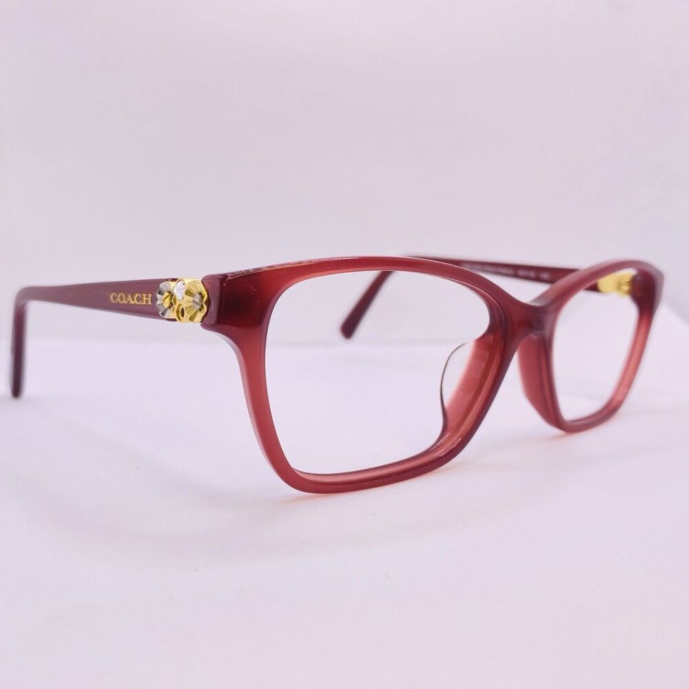 Coach Eyeglasses Sunglasses Frames HC 6091BF 5398 Milk Black Cherry Gold 53-16MM